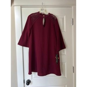 Size 10 Madison Leigh‎ wine colored work dress